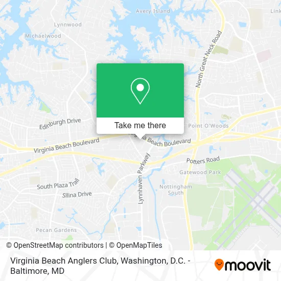 Virginia Beach Anglers Club map