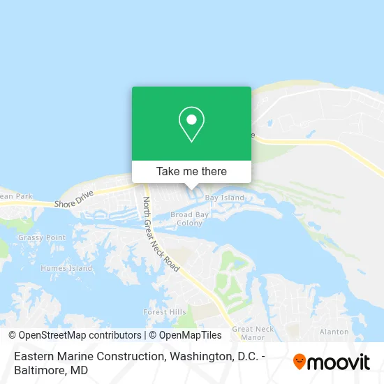 Eastern Marine Construction map