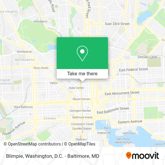 Blimpie map