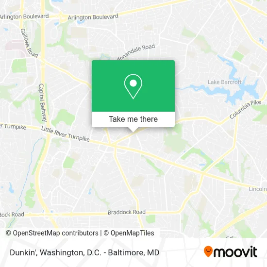 Dunkin' map