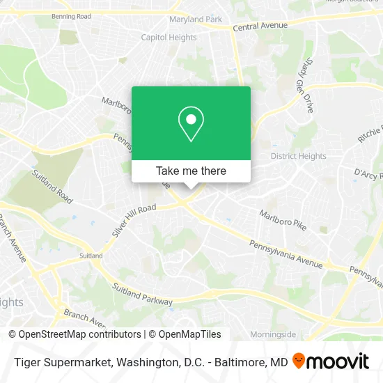 Tiger Supermarket map
