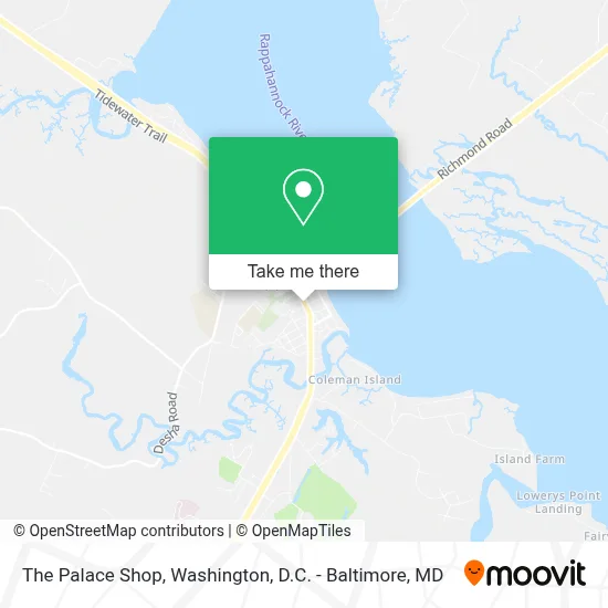 The Palace Shop map