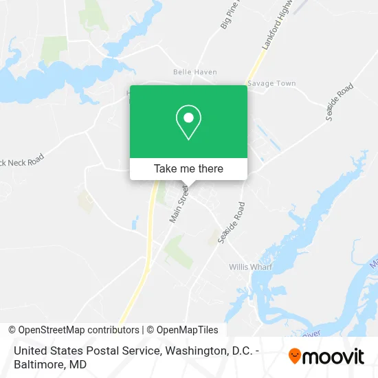 United States Postal Service map