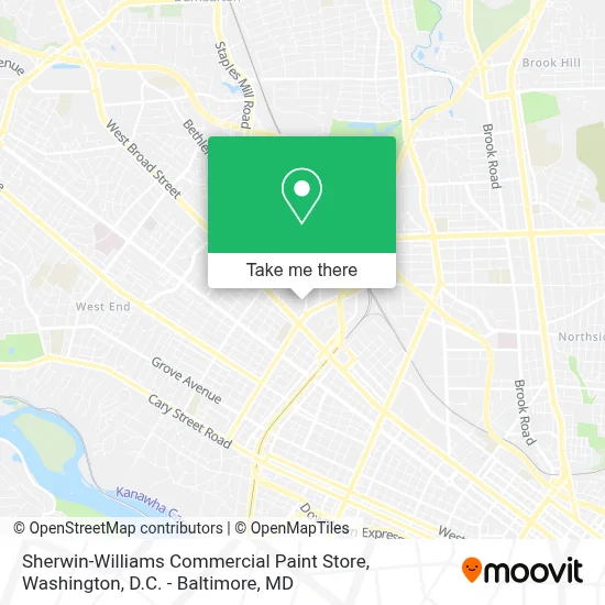Sherwin-Williams Commercial Paint Store map