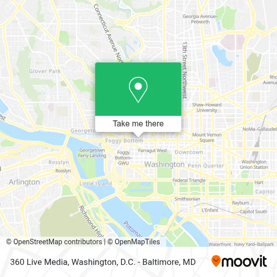 360 Live Media map
