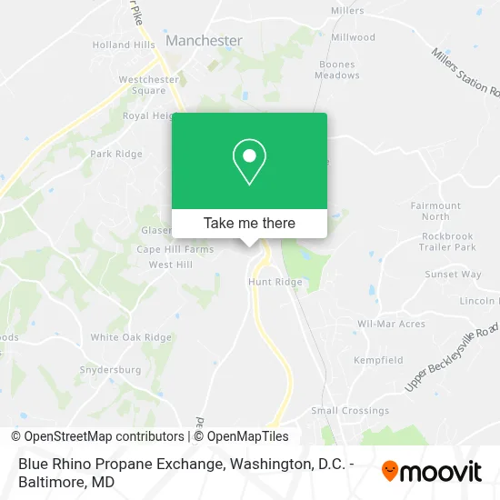 Blue Rhino Propane Exchange map