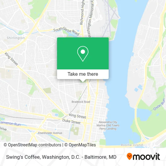Swing's Coffee map