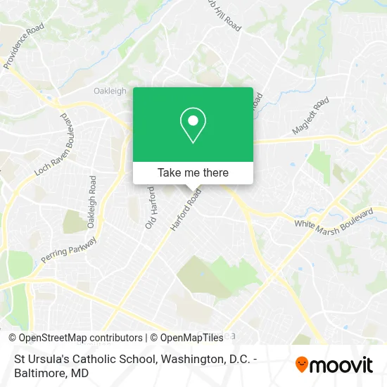 St Ursula's Catholic School map