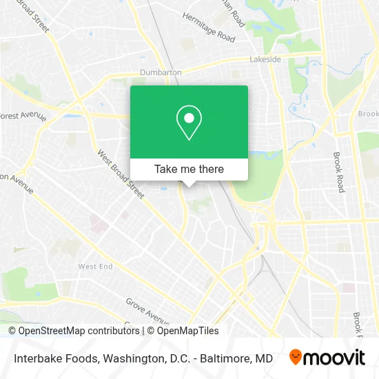 Interbake Foods map