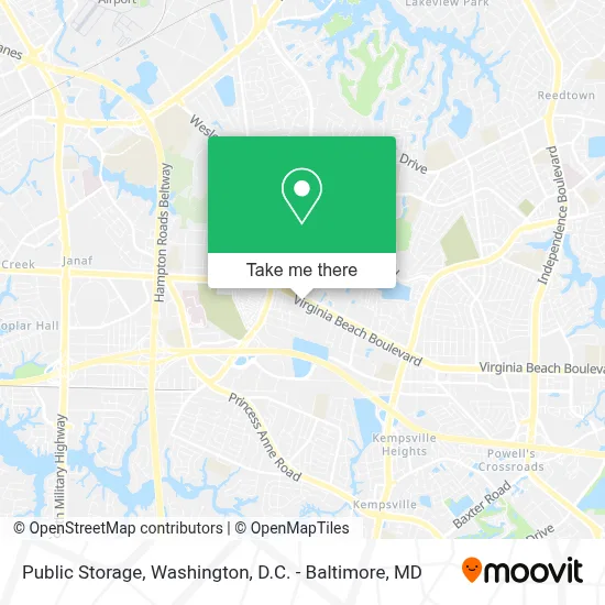 Public Storage map
