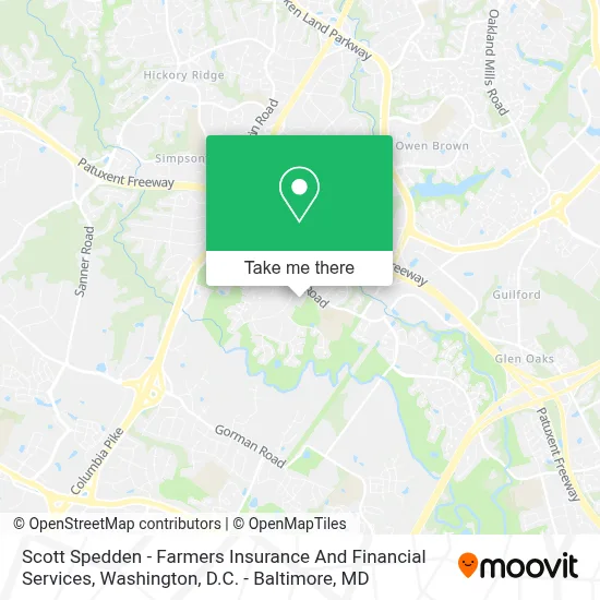 Scott Spedden - Farmers Insurance And Financial Services map