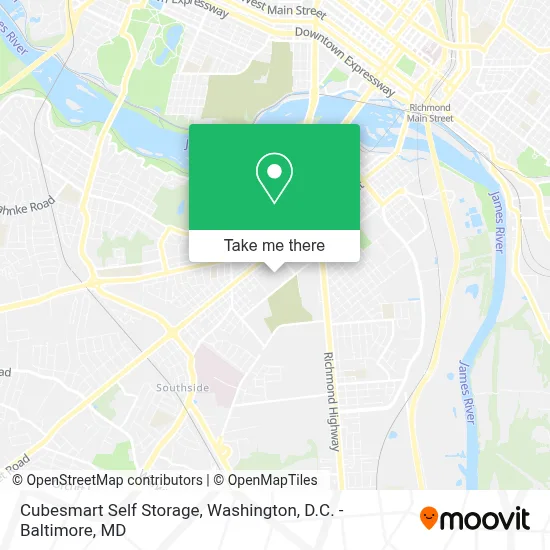 Cubesmart Self Storage map