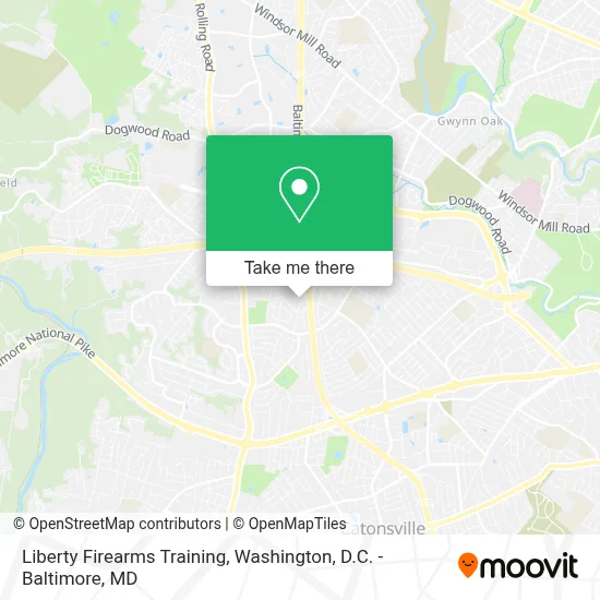 Liberty Firearms Training map