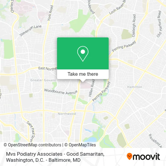Mvs Podiatry Associates - Good Samaritan map