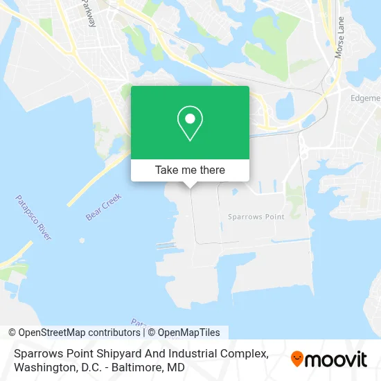 Sparrows Point Shipyard And Industrial Complex map