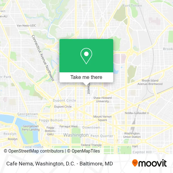 Cafe Nema map