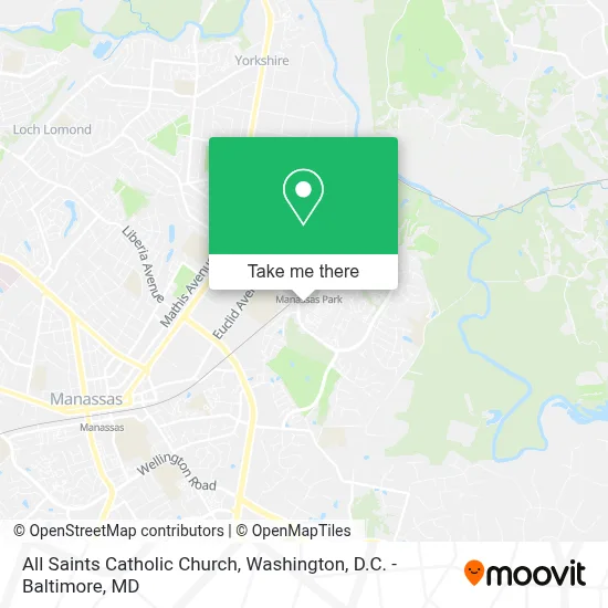 All Saints Catholic Church map
