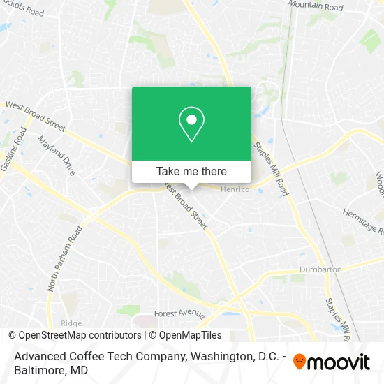Advanced Coffee Tech Company map