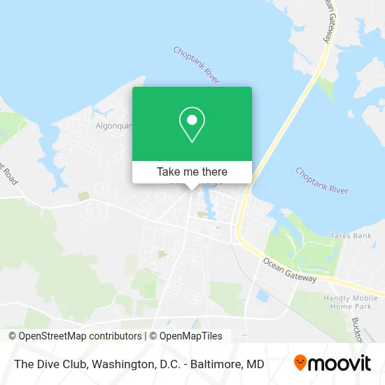 The Dive Club map