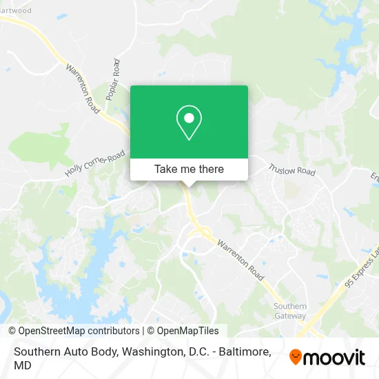 Southern Auto Body map