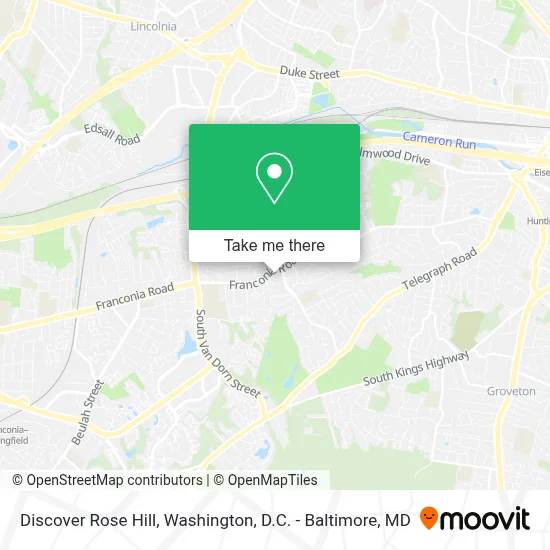 Discover Rose Hill map