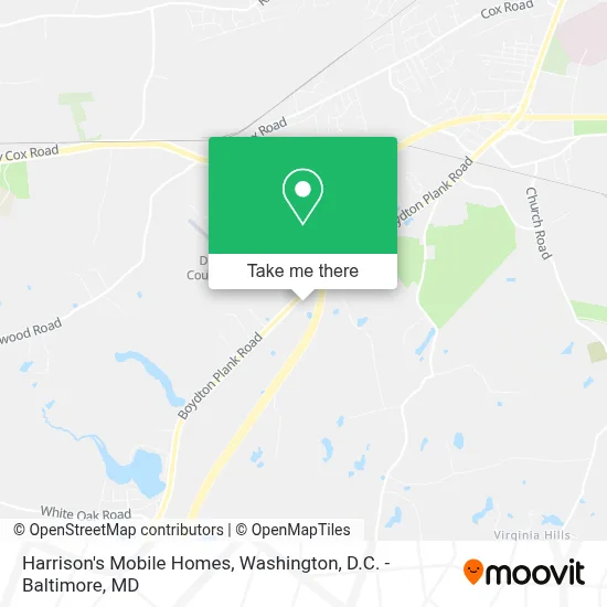 Harrison's Mobile Homes map