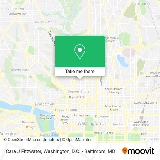 Cara J Fitzwater map