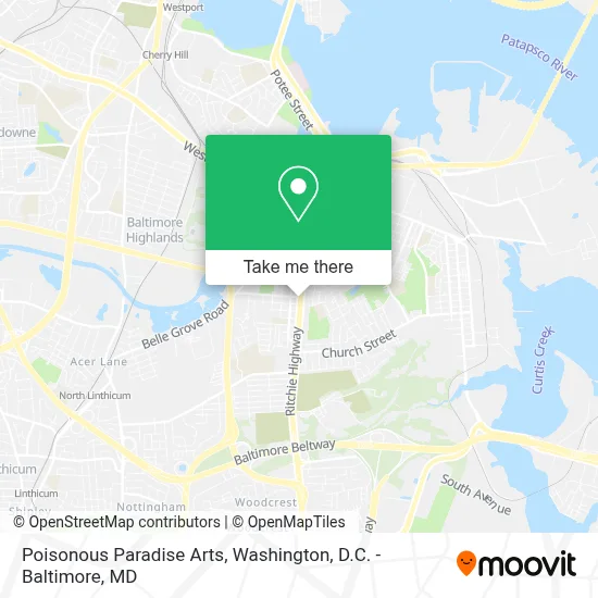 Poisonous Paradise Arts map