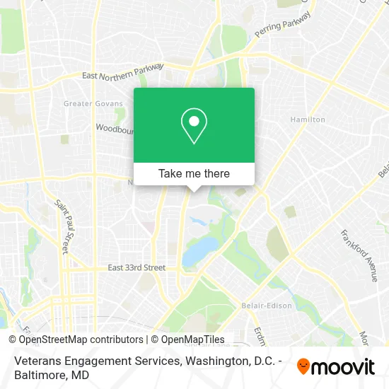 Veterans Engagement Services map