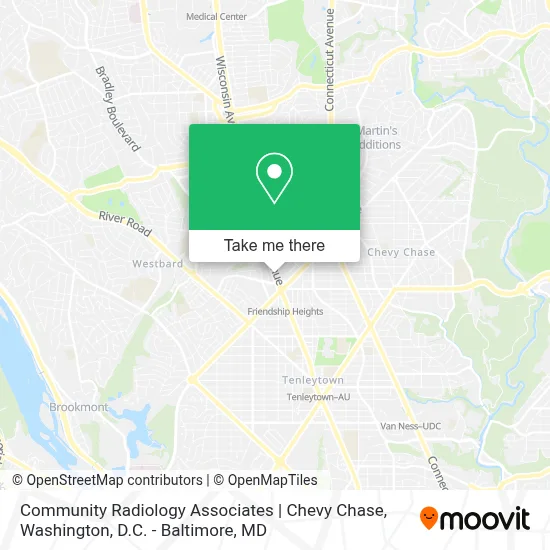 Community Radiology Associates | Chevy Chase map
