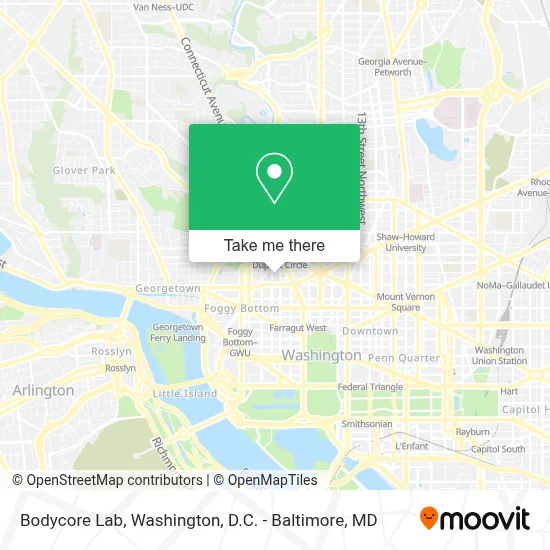 Bodycore Lab map