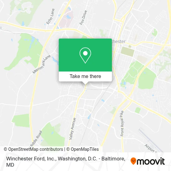 Winchester Ford, Inc. map