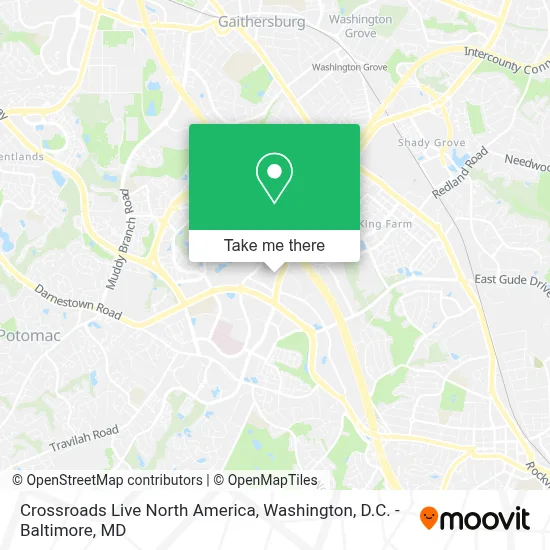 Crossroads Live North America map