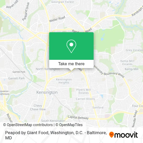 Peapod by Giant Food map
