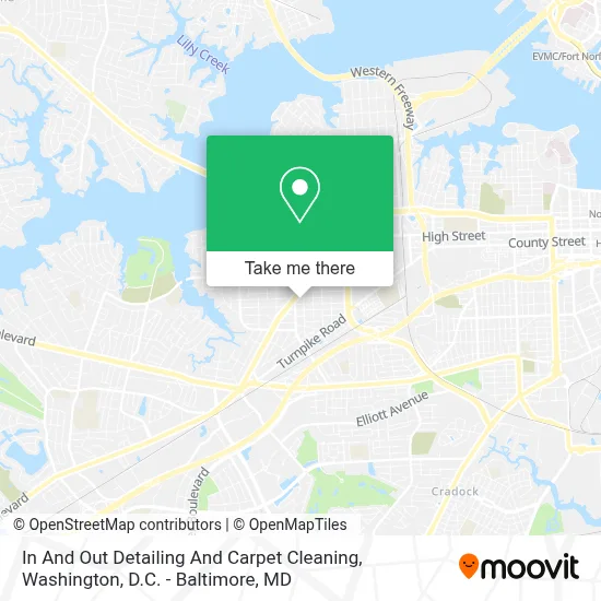 In And Out Detailing And Carpet Cleaning map