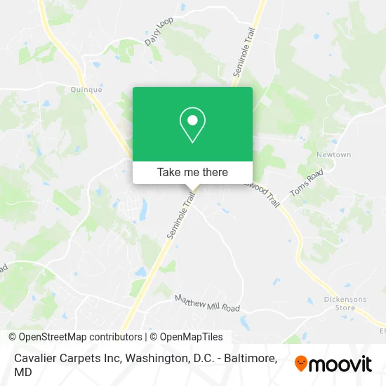 Cavalier Carpets Inc map