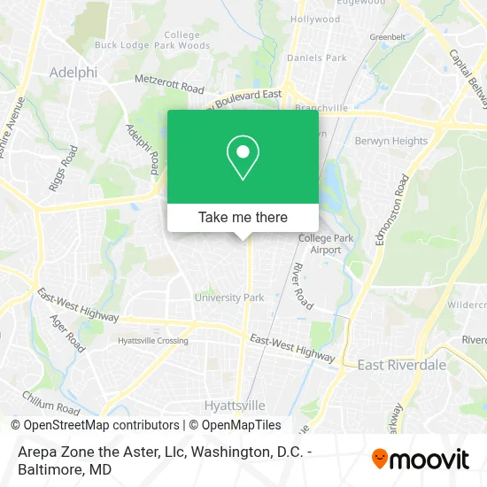 Arepa Zone the Aster, Llc map