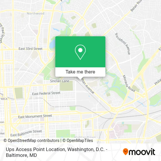 Ups Access Point Location map