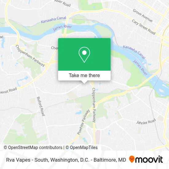 Rva Vapes - South map