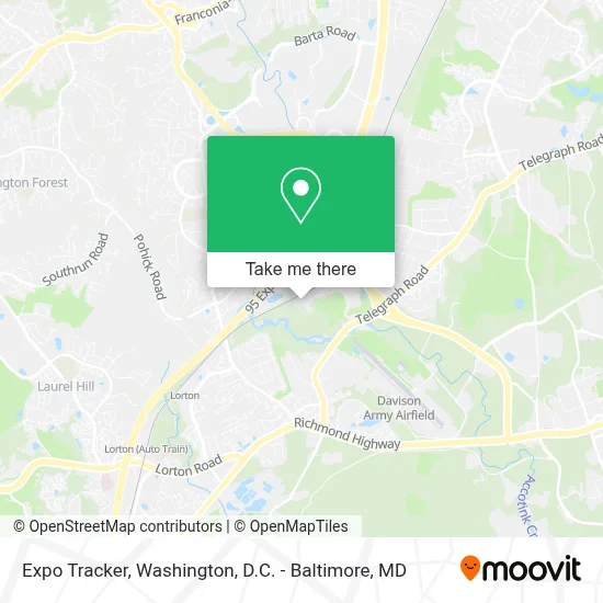 Expo Tracker map