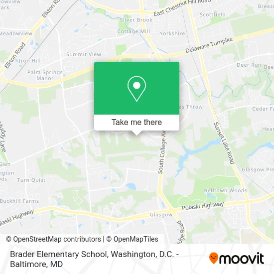 Brader Elementary School map