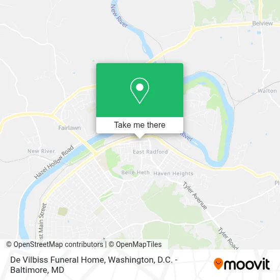 De Vilbiss Funeral Home map