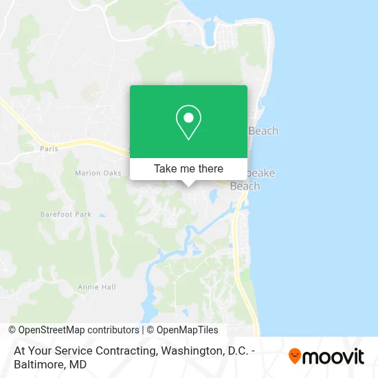 At Your Service Contracting map