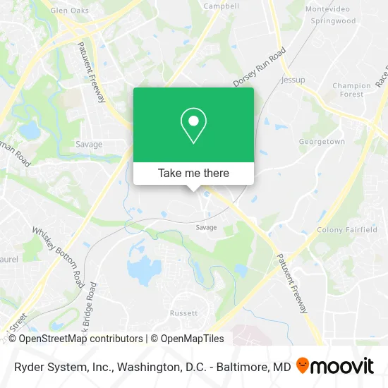 Ryder System, Inc. map