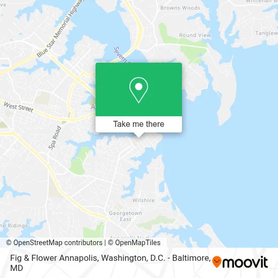Fig & Flower Annapolis map