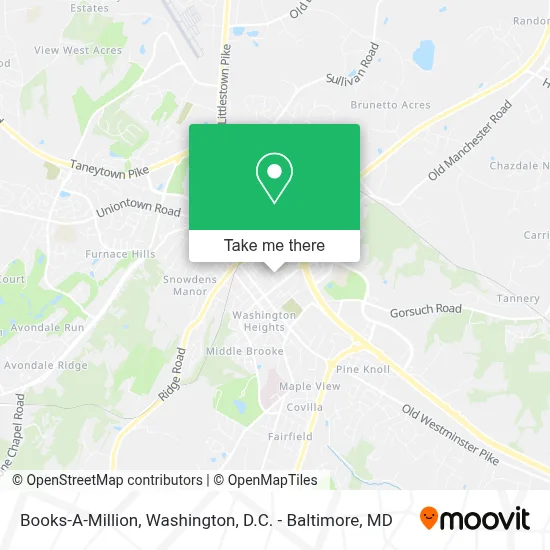 Books-A-Million map
