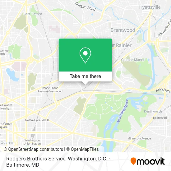 Rodgers Brothers Service map