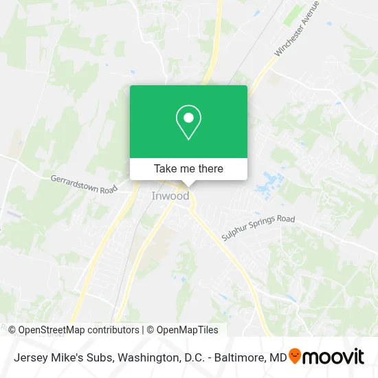 Jersey Mike's Subs map