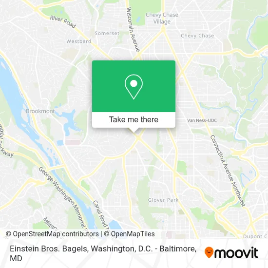 Einstein Bros. Bagels map