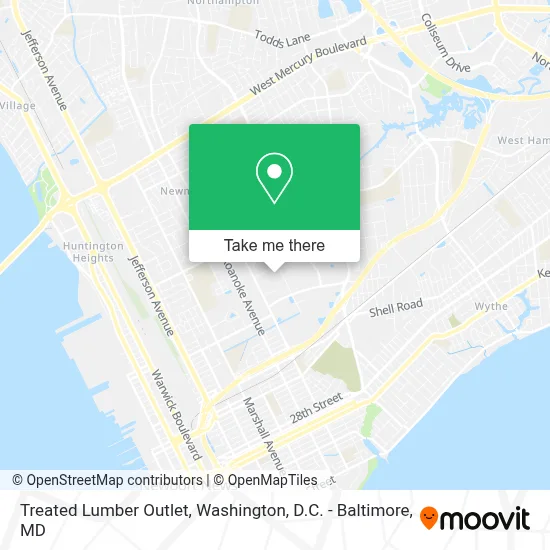 Treated Lumber Outlet map